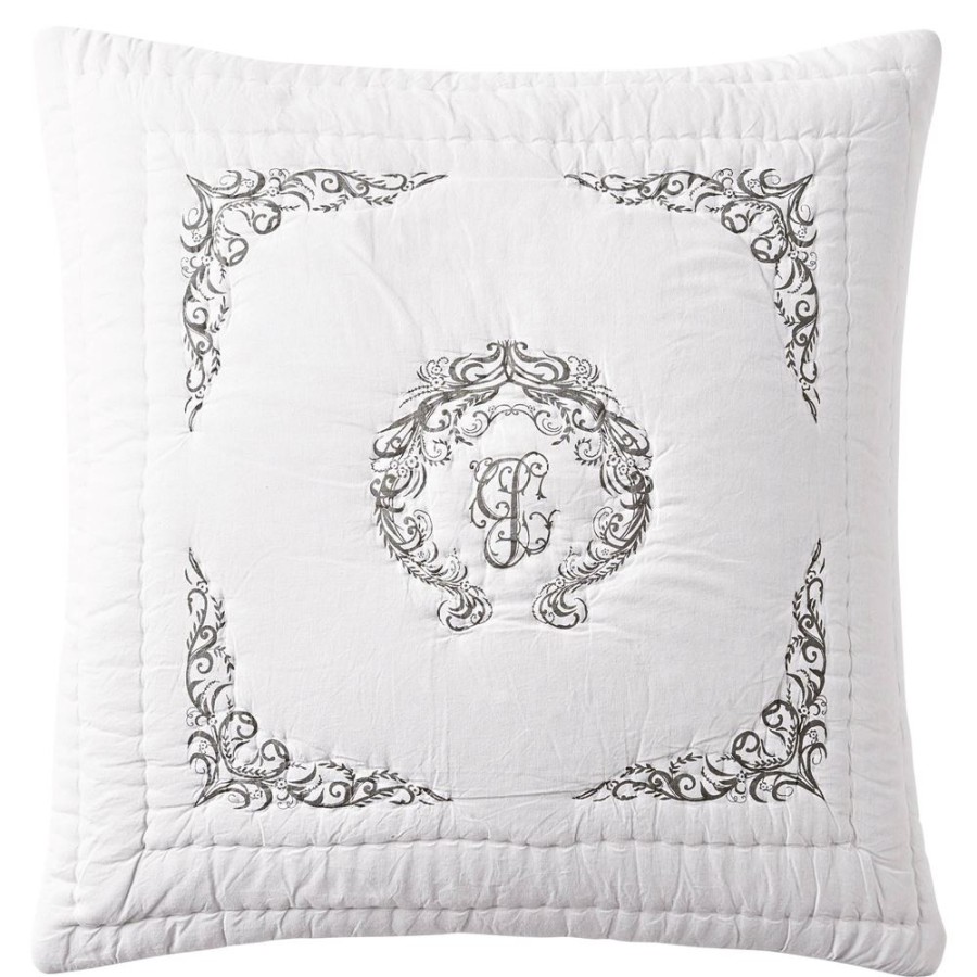 Becquet Boutis Impression Monogramme - Becquet Creation | Boutis, Jete De Lit, Couvre Lit