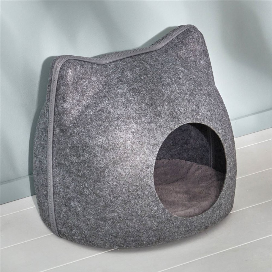 Becquet Panier En Feutrine Pour Chat | Panier, Tapis, Gamelle Pour Chiens Et Chats