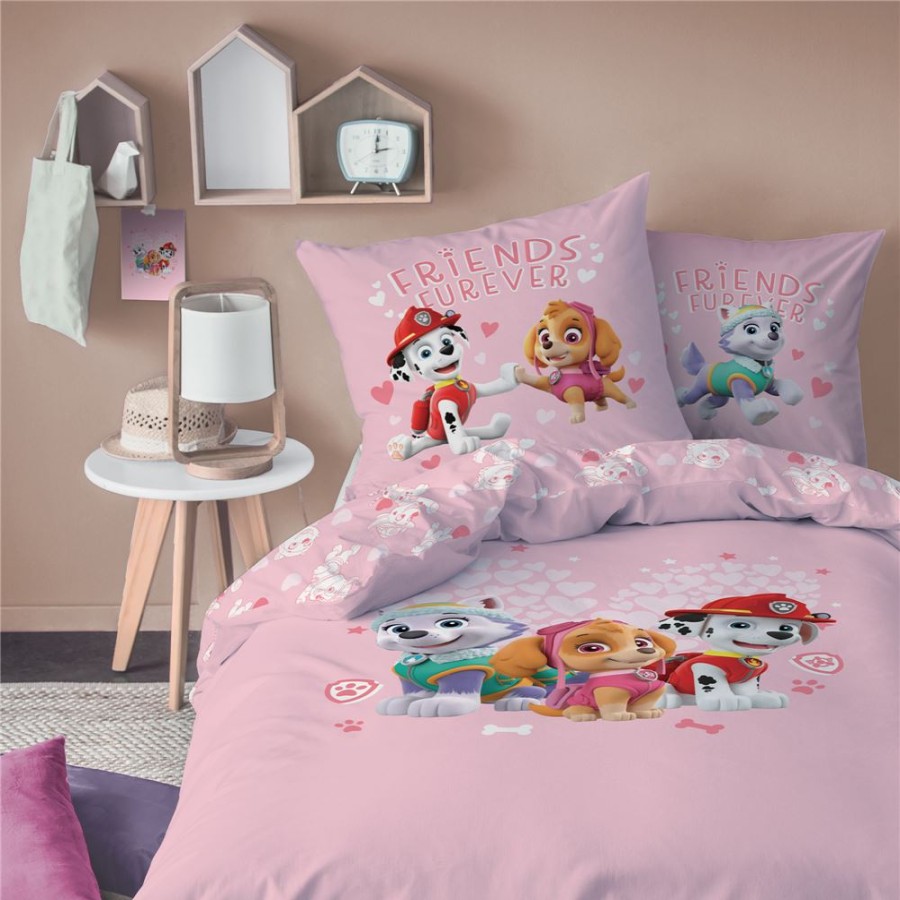 Becquet Parure De Lit Enfant Rose Pat Patrouille® | Univers Des Tout-Petits