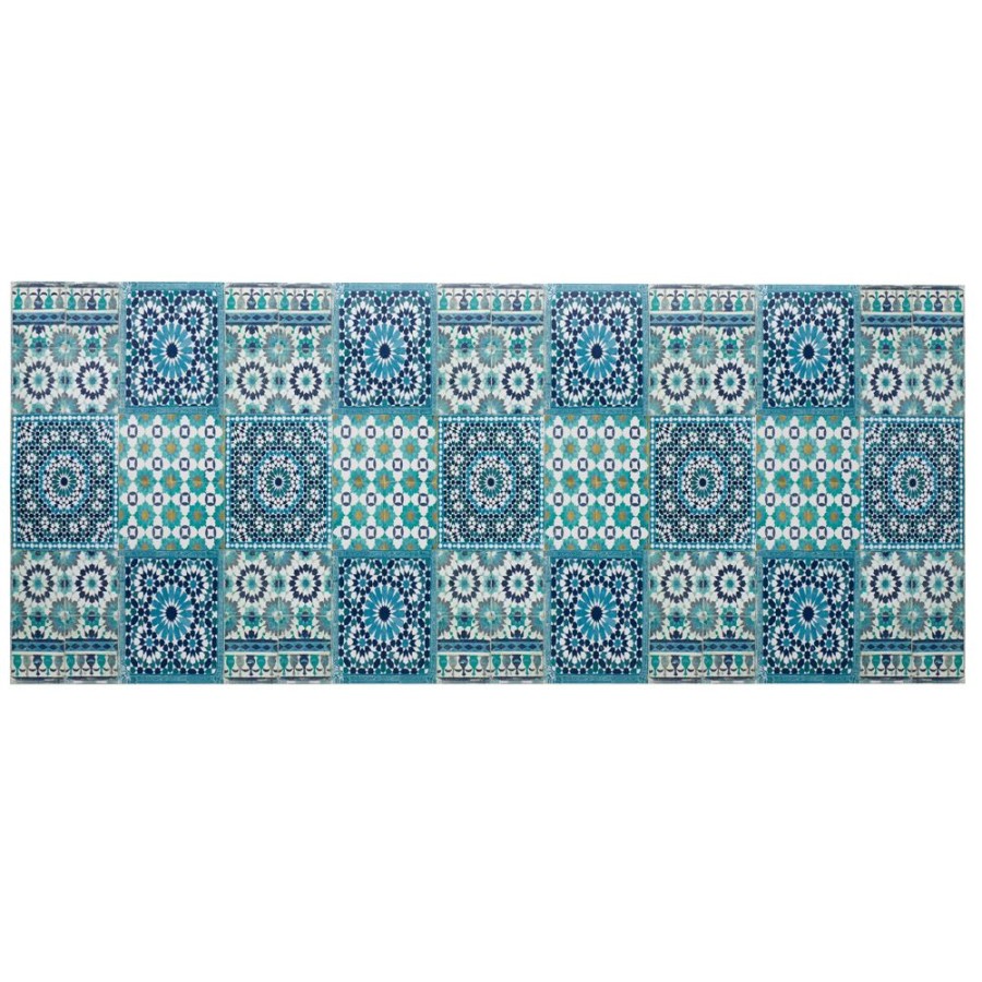 Becquet Tapis Vinyle Effet Mosaique | Tapis D'Entree, Tapis De Cuisine