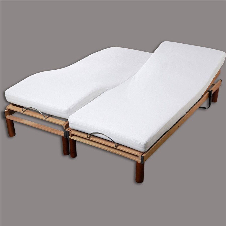 Becquet Housse Bouclette Proneem Double Couchage - Antiacarien - Impermeable - Ultra-Respirante | Sommier