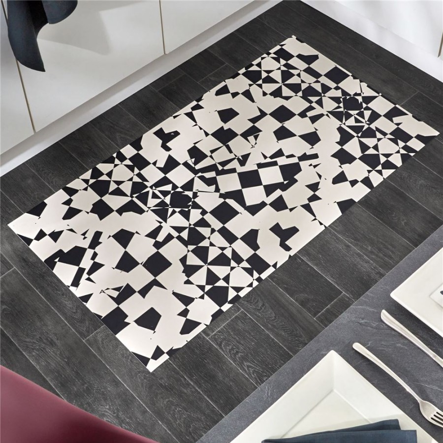 Becquet Tapis Vinyle Motif Graphique - Becquet Creation | Tapis D'Entree, Tapis De Cuisine