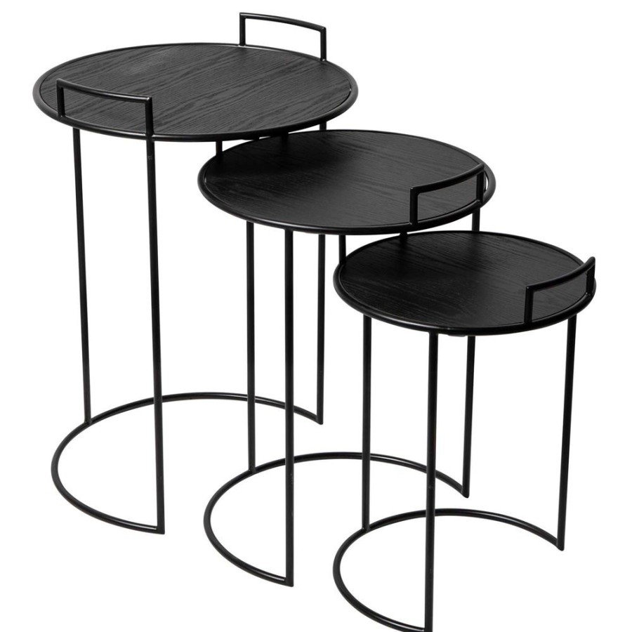 Becquet Tables Gigognes En Metal - Set De 3 | Meuble, Etagere