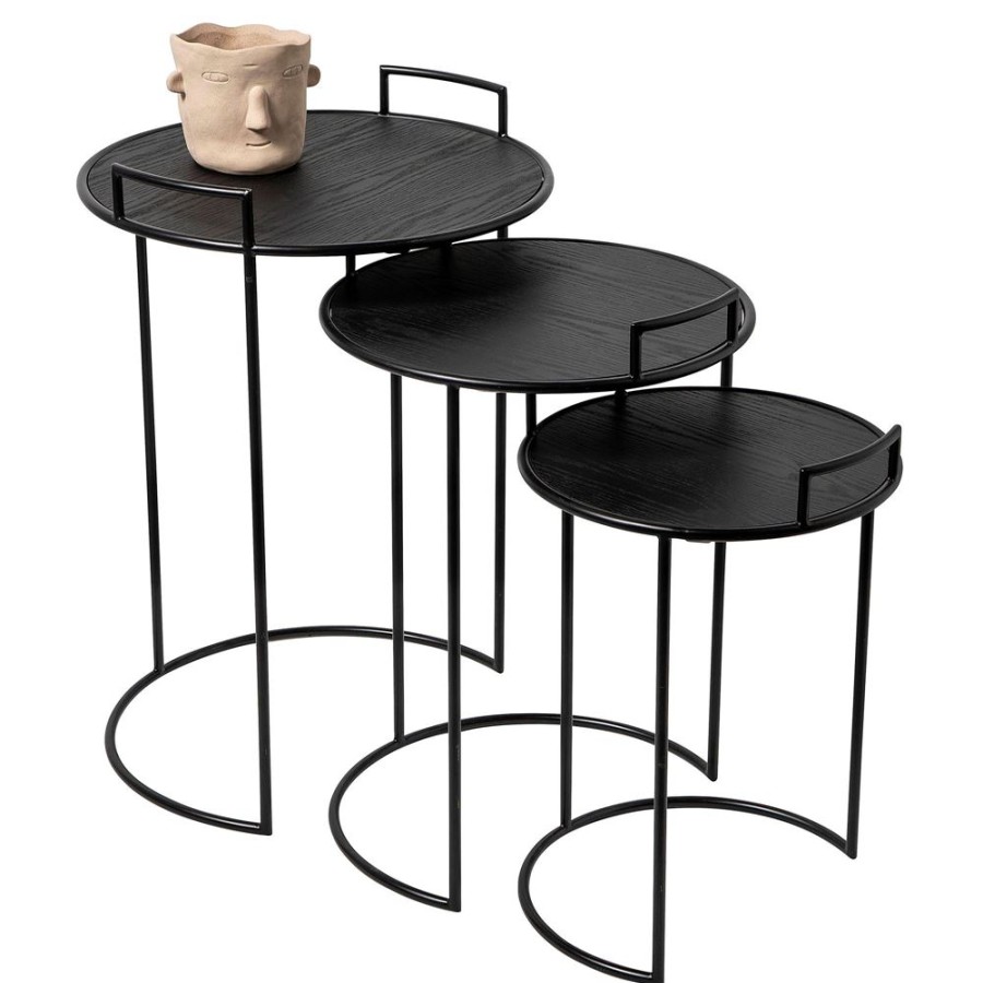 Becquet Tables Gigognes En Metal - Set De 3 | Meuble, Etagere