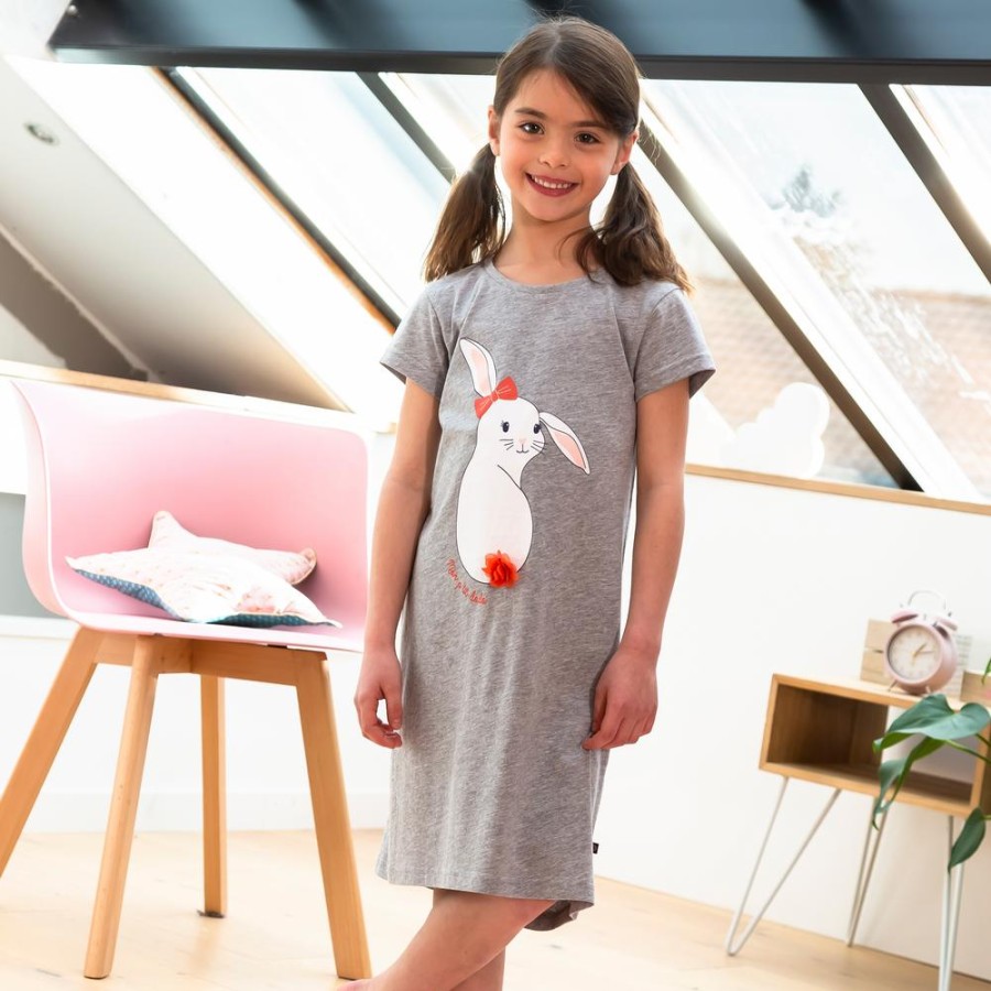 Becquet Chemise De Nuit Enfant Motif Lapin - Mon Ptit Dodo® | Univers Des Filles