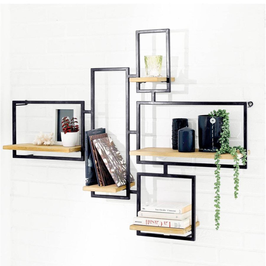 Becquet Etagere Murale Bois Et Metal | Rangement, Gain De Place