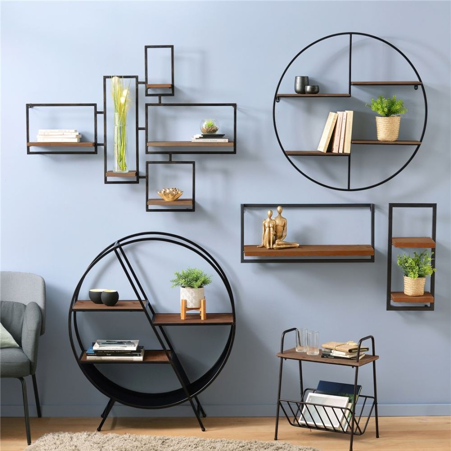 Becquet Etagere Murale Bois Et Metal | Rangement, Gain De Place