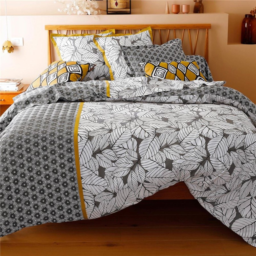 Becquet Linge De Lit Imprime Vegetal Et Graphique | Housse De Couette