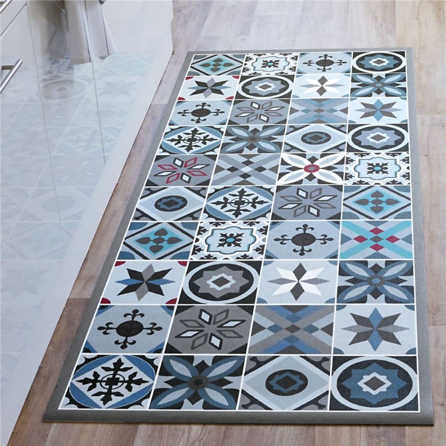 Becquet Tapis Vinyle Style Carreaux De Ciment | Bagagerie