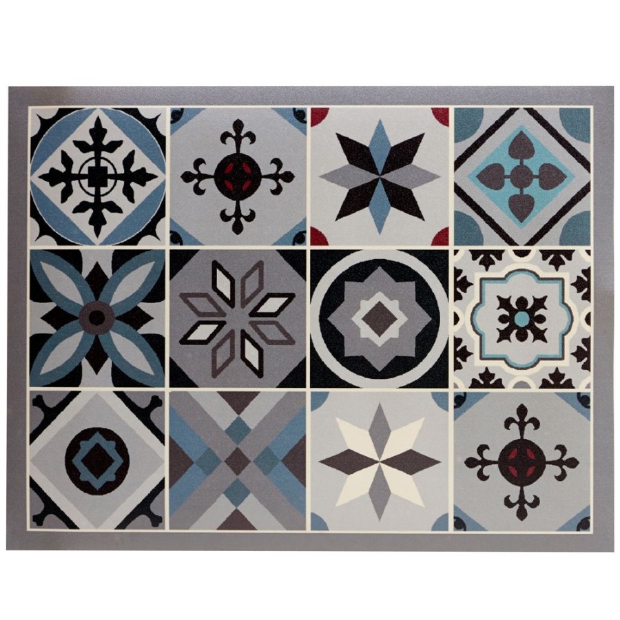 Becquet Tapis Vinyle Style Carreaux De Ciment | Bagagerie