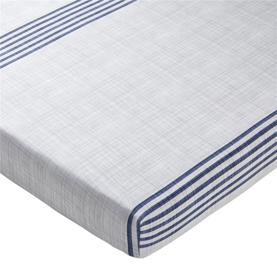 Becquet Linge De Lit A Rayures Bleues Et Blanches - Becquet Creation | Linge De Lit Ado, Housse De Couette