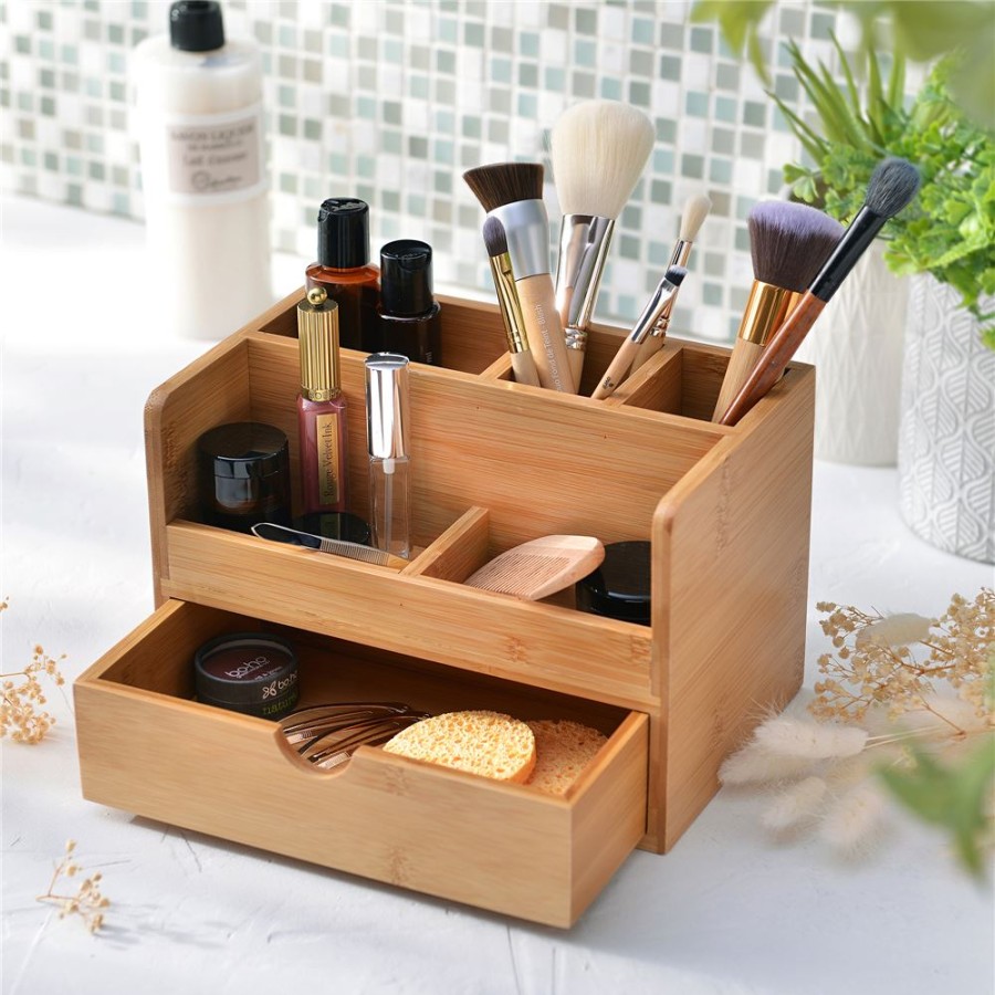 Becquet Rangement Organisateur En Bambou | Beaute, Bien-Etre