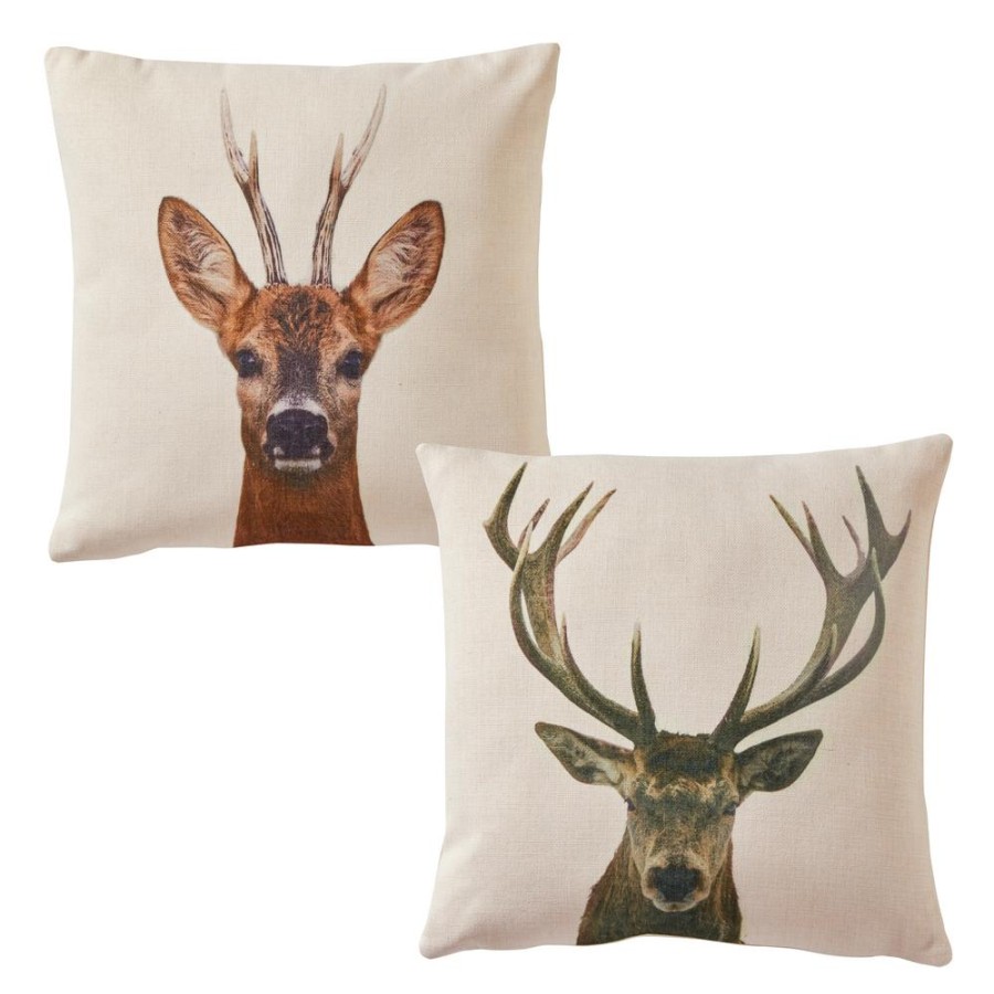 Becquet Coussin Motif Cerf Ou Biche | Coussin, Housse De Coussin