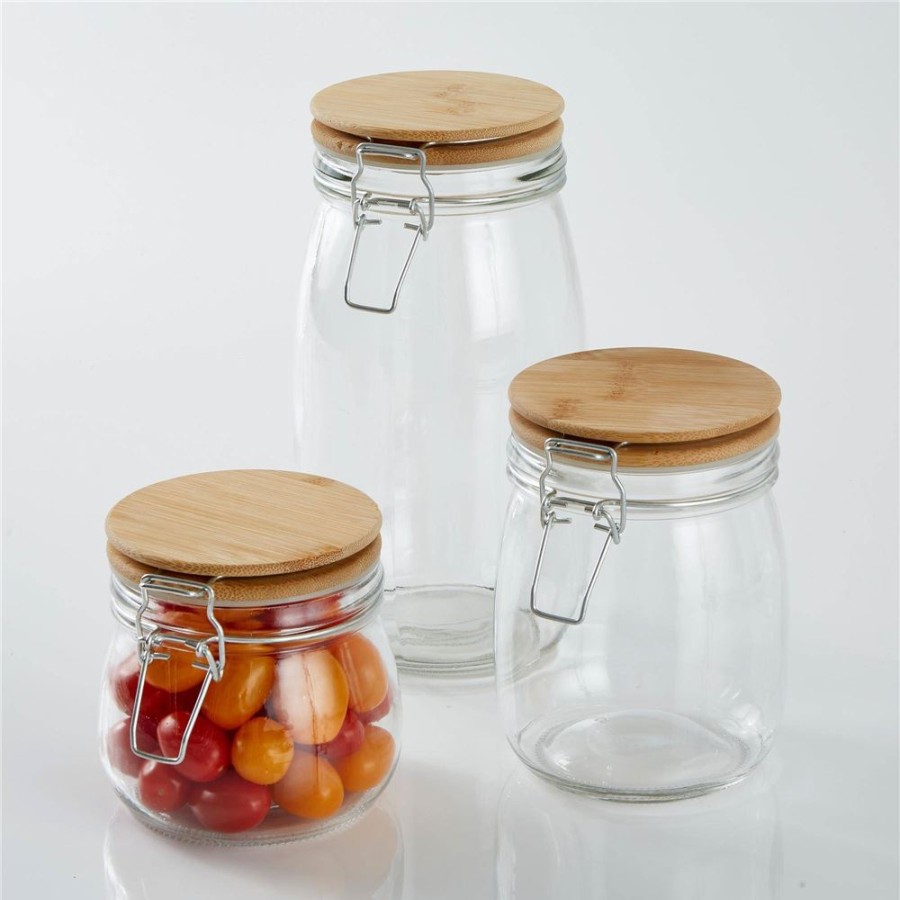 Becquet Bocaux En Verre Hermetiques - Set De 3 | Rangement, Gain De Place