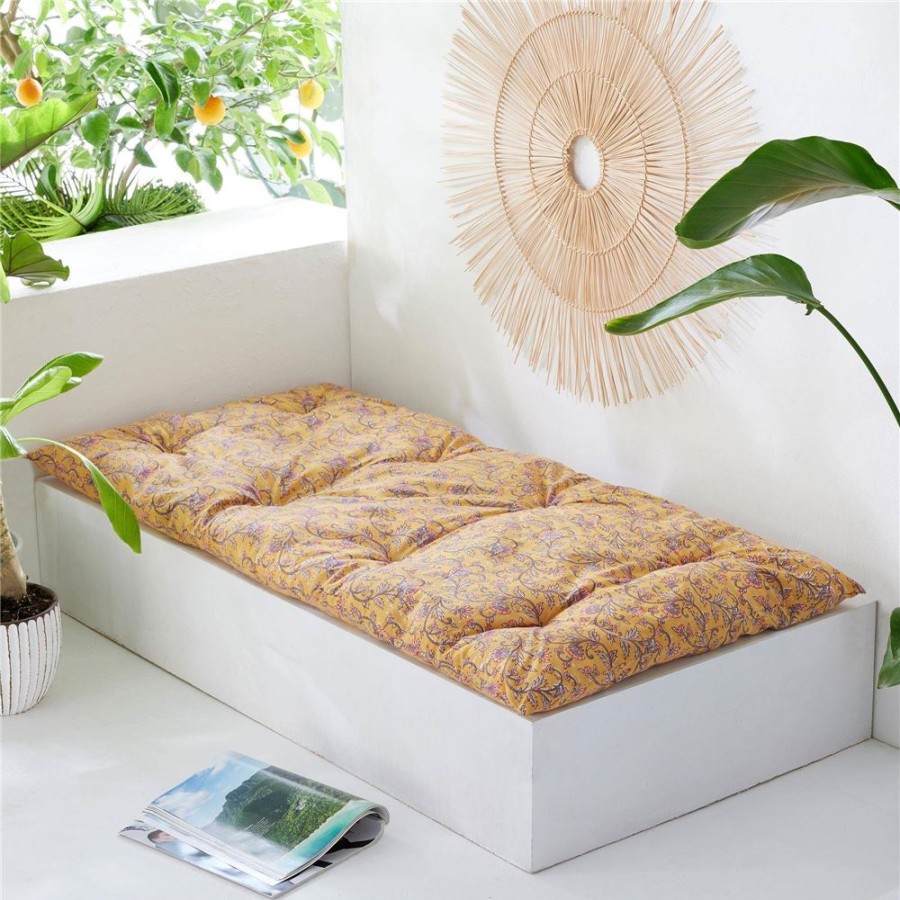 Becquet Futon Deco Motif Perse - Becquet Creation | Pouf, Matelas, Futon