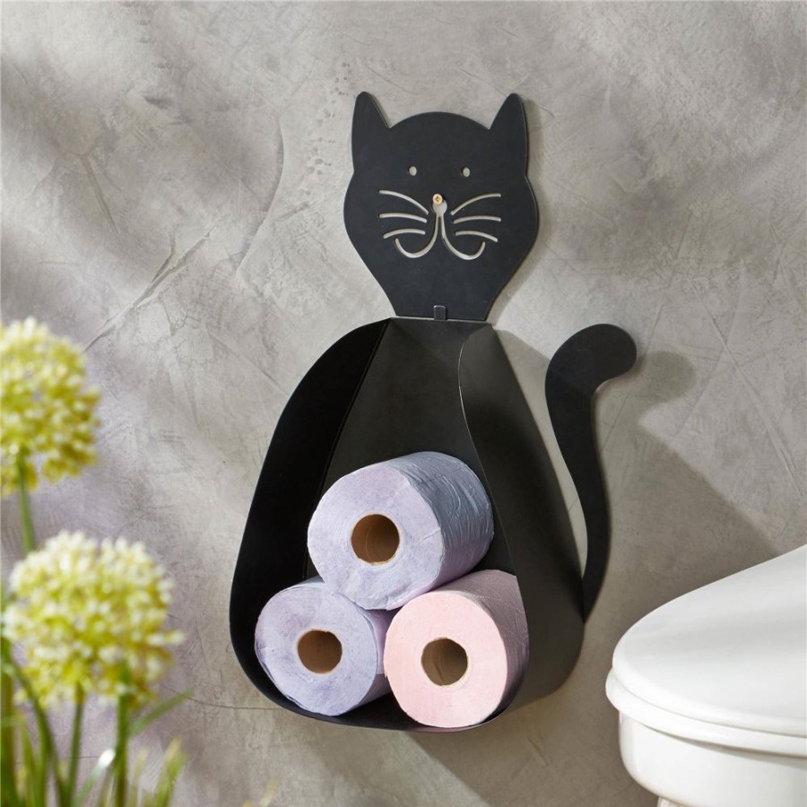 Becquet Rangement Papier Toilette Chat | Idees Salle De Bain