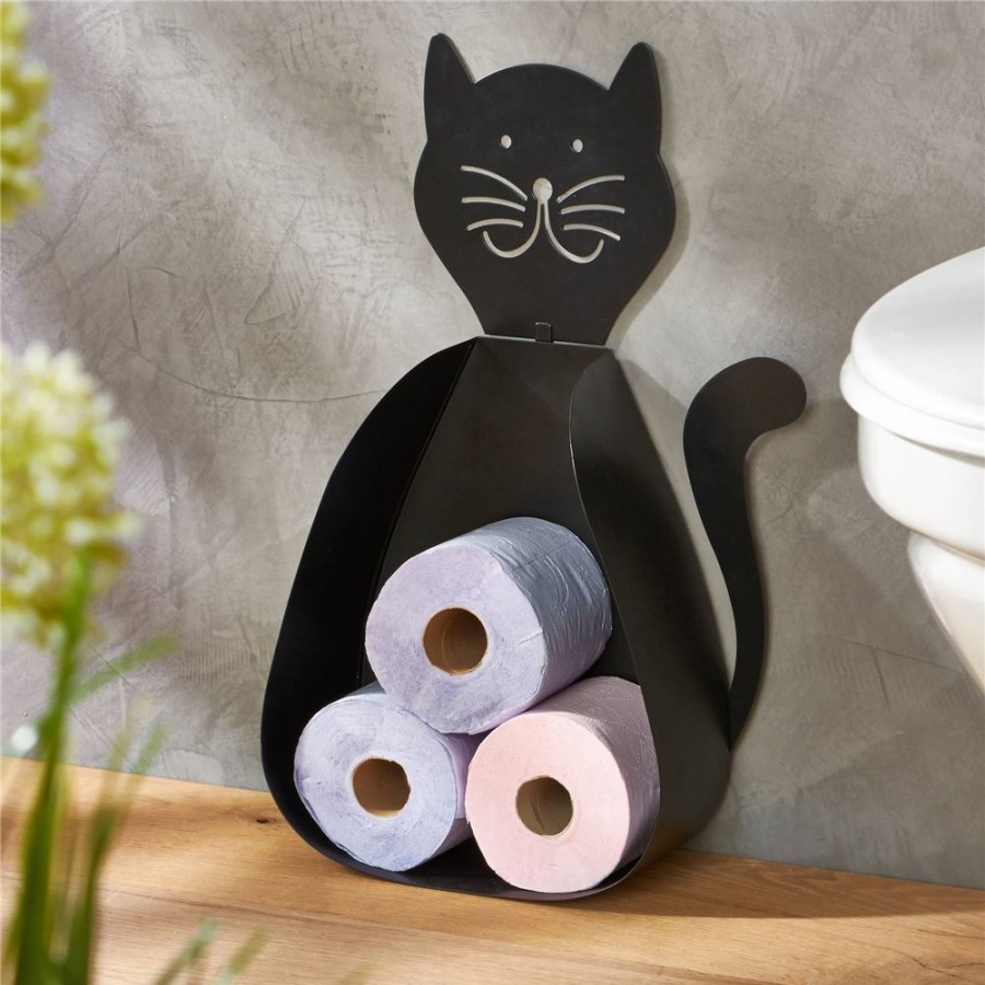 Becquet Rangement Papier Toilette Chat | Idees Salle De Bain