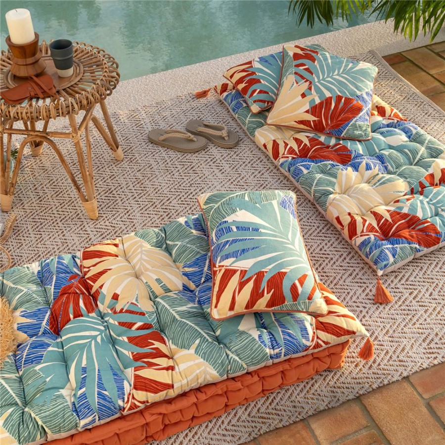 Becquet Coussin Imprime Hawaien | Coussin, Housse De Coussin