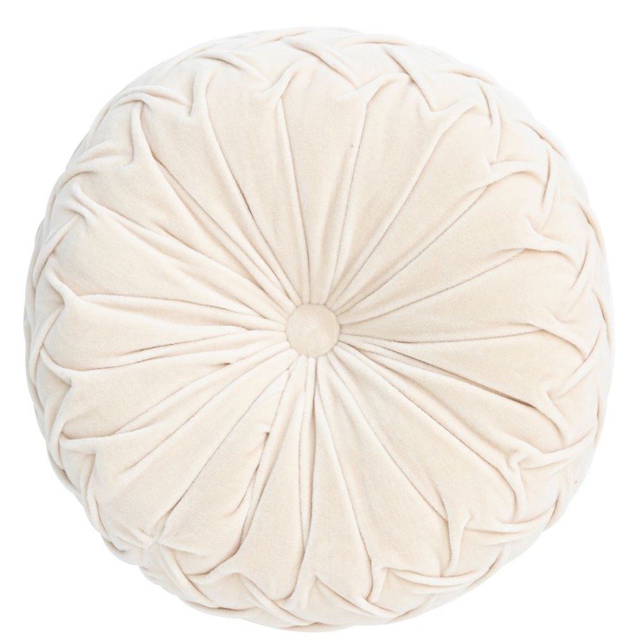 Becquet Coussin Rond En Velours Plisse | Coussin, Housse De Coussin