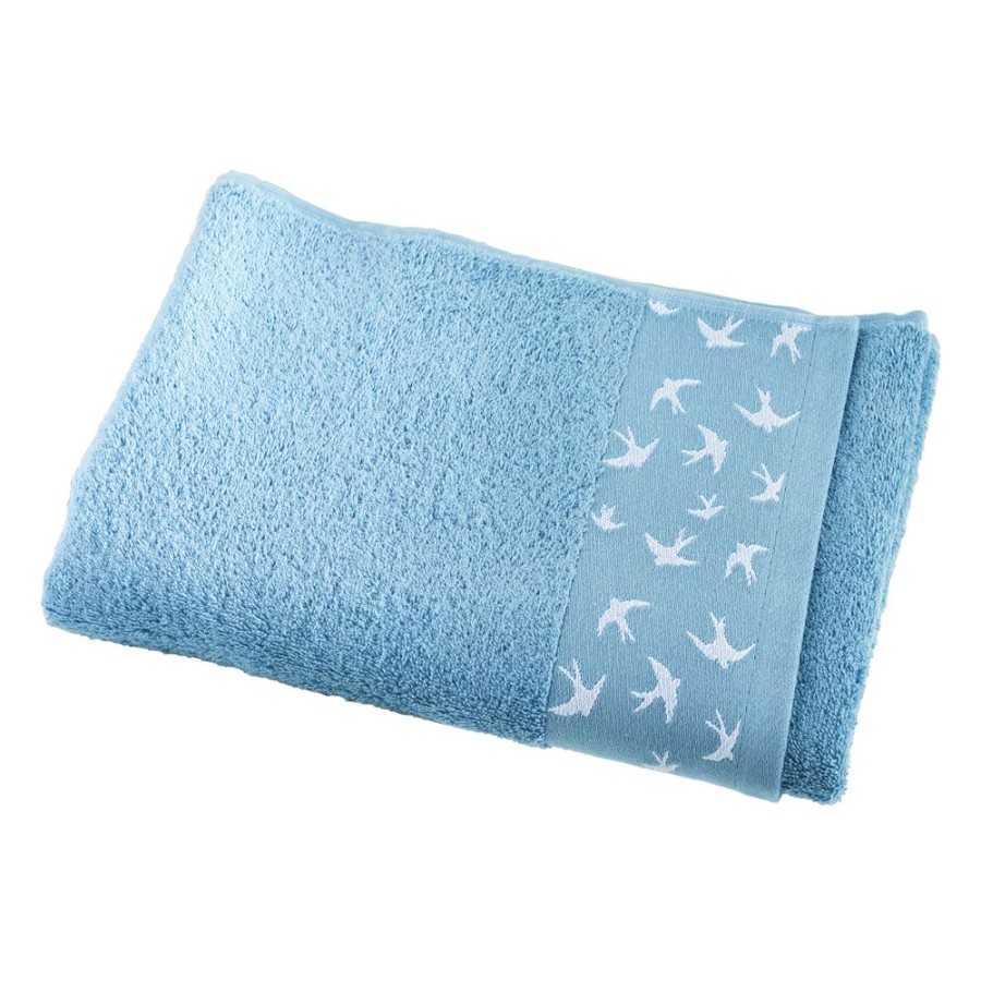 Becquet Linge De Toilette Liteau Hirondelles - 450 G/M - Becquet Creation | Serviette De Bain Fantaisie