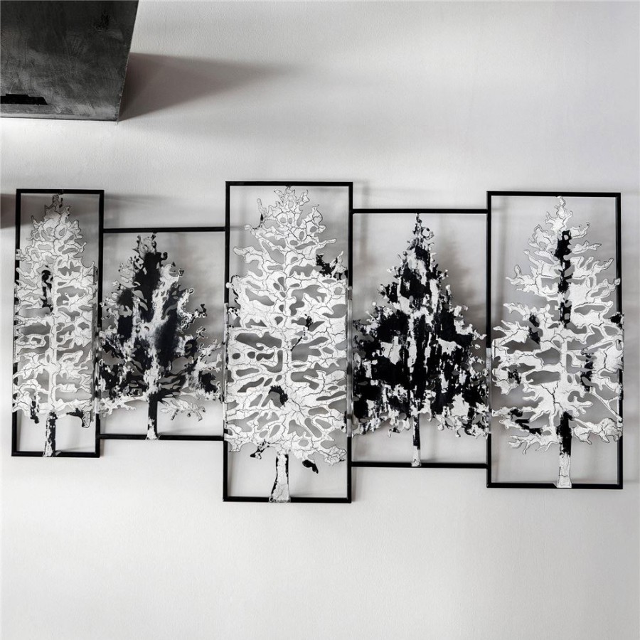 Becquet Decoration Murale Sapins | Decoration Murale