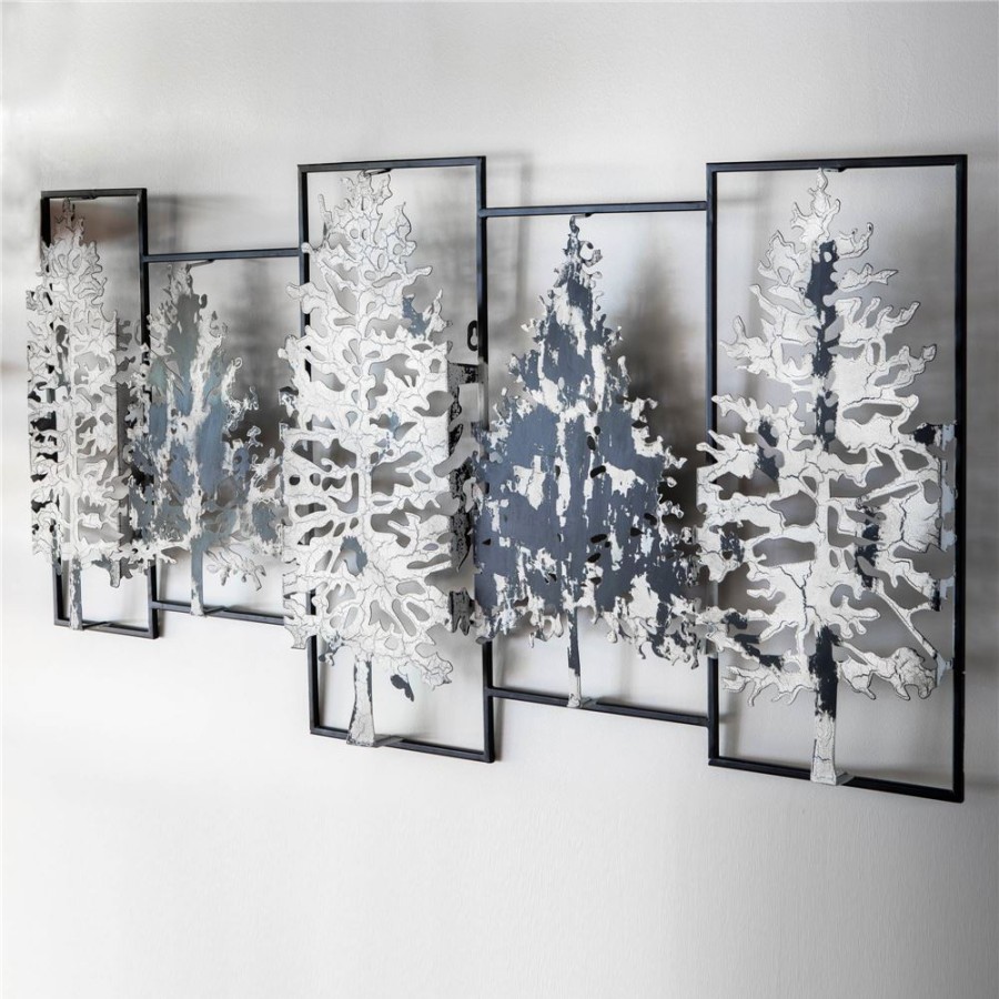 Becquet Decoration Murale Sapins | Decoration Murale