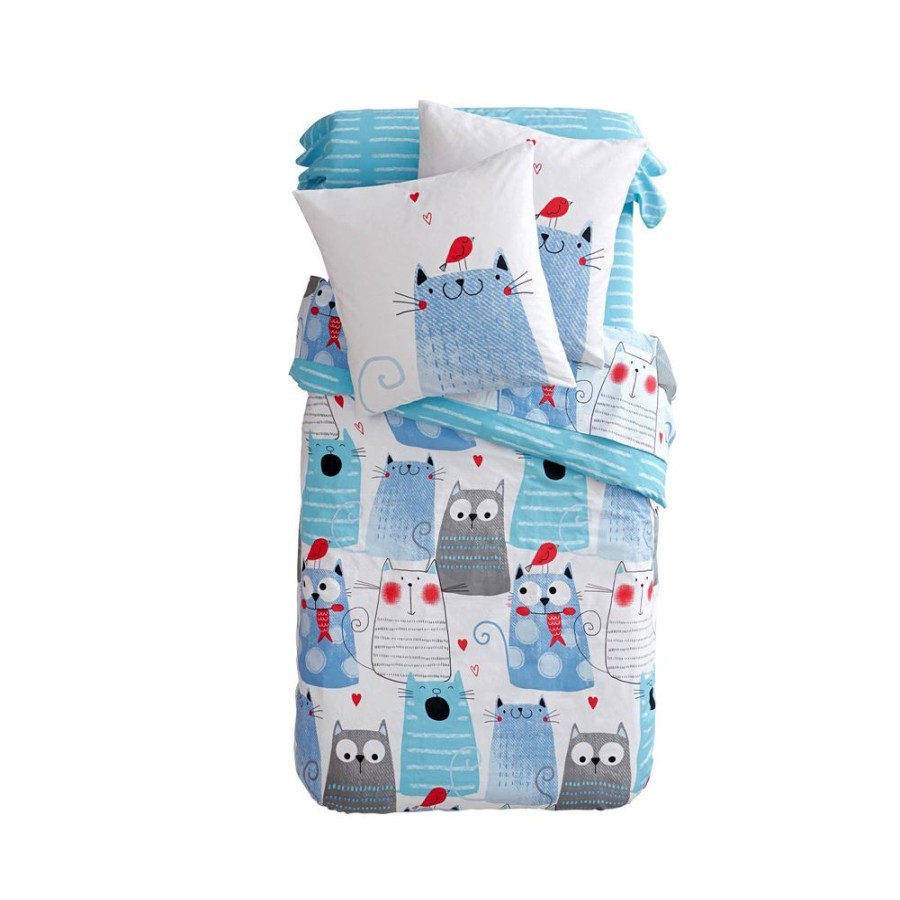 Becquet Linge De Lit Enfant Chats - Becquet Creation | Univers Des Tout-Petits