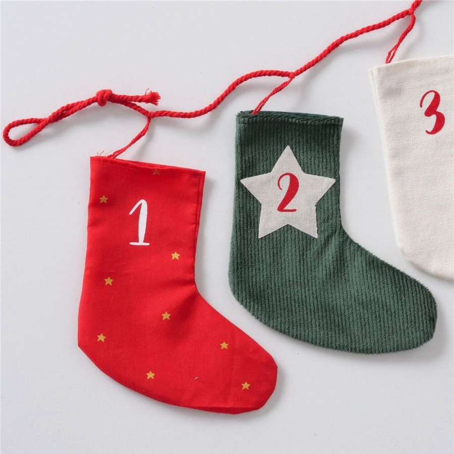 Becquet Calendrier De L'Avent 24 Chaussettes | Objet De Decoration