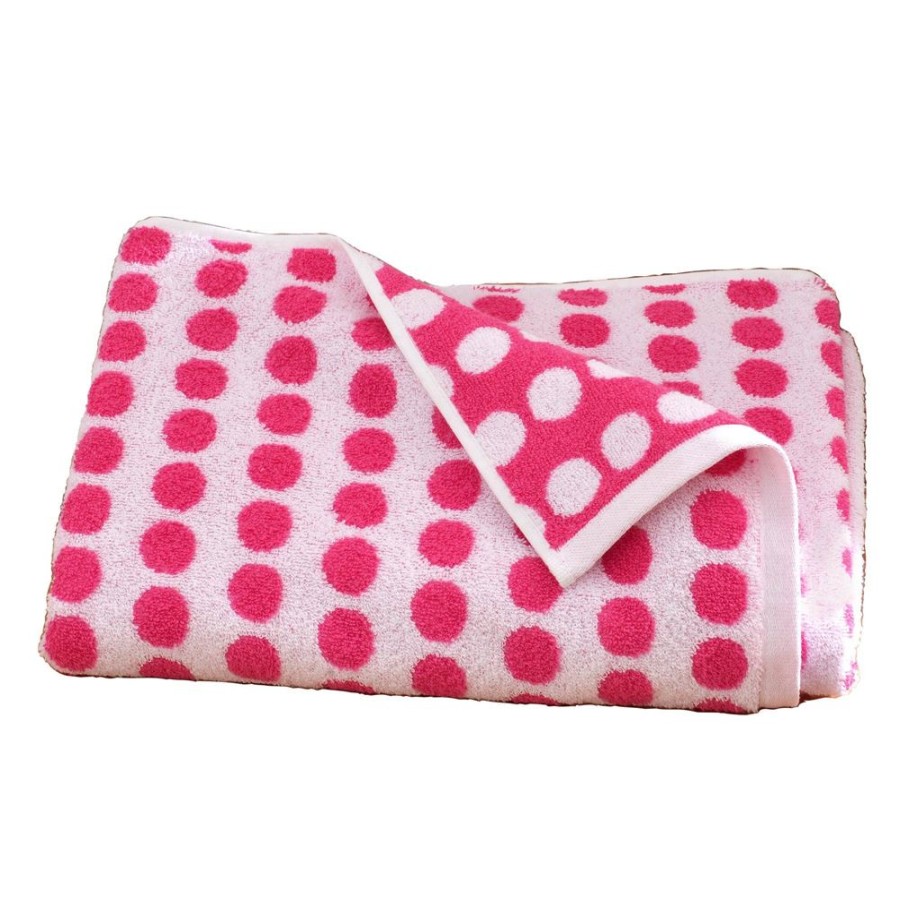 Becquet Linge De Toilette Motif Pois 450 G/M - Becquet Creation | Serviette De Bain Fantaisie