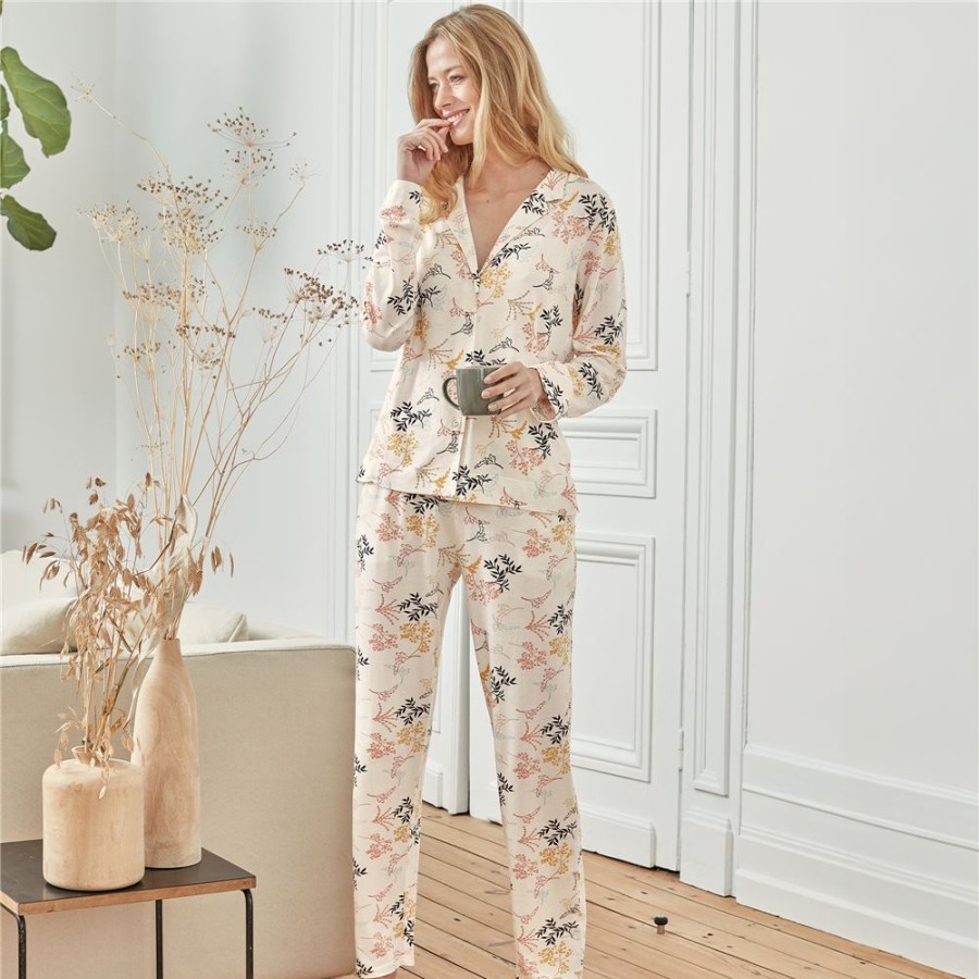 Becquet Pyjama Femme A Fleurs | Pyjama Enfant