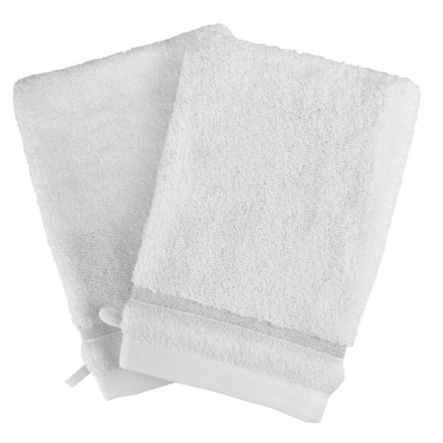 Becquet Gants De Toilette Liteau Brillant - 435 G/M - Lot De 2 | Serviette De Bain Fantaisie