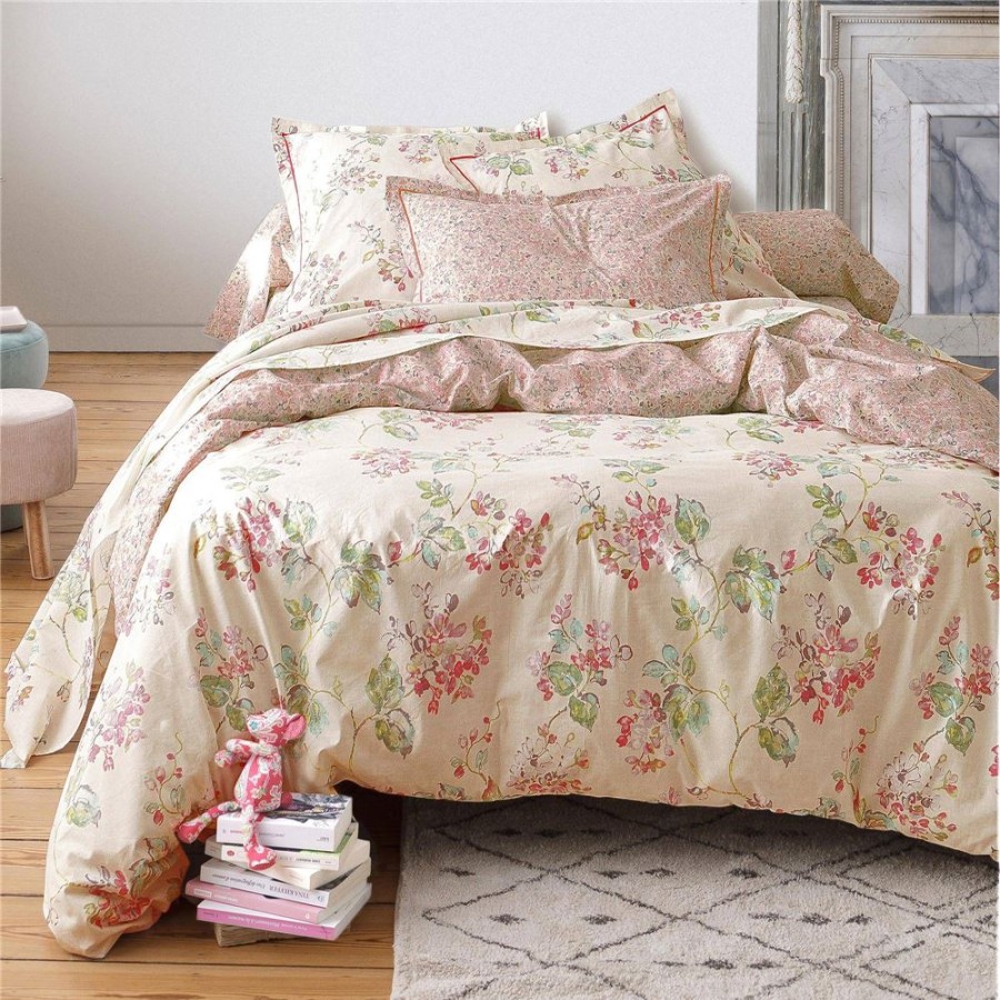 Becquet Linge De Lit Fleurs Facon Papier Peint - Becquet Creation | Linge De Lit Ado, Housse De Couette