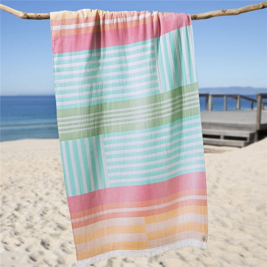 Becquet Fouta Multicolore - 300 G/M | Serviette De Plage, Fouta