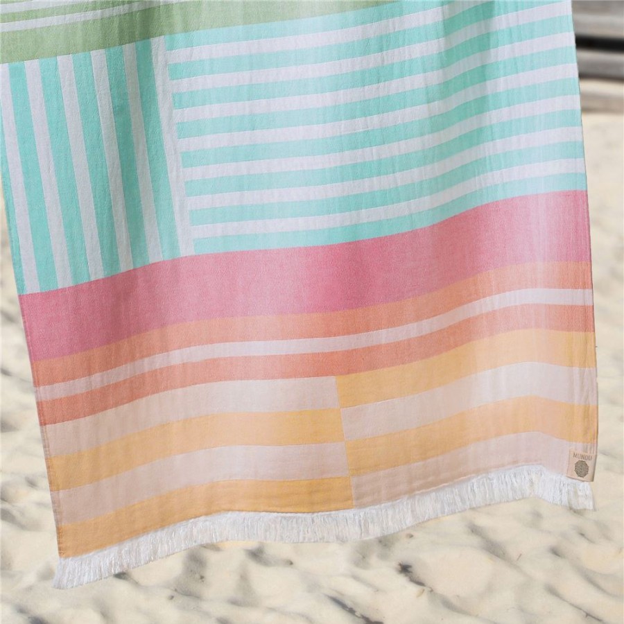 Becquet Fouta Multicolore - 300 G/M | Serviette De Plage, Fouta