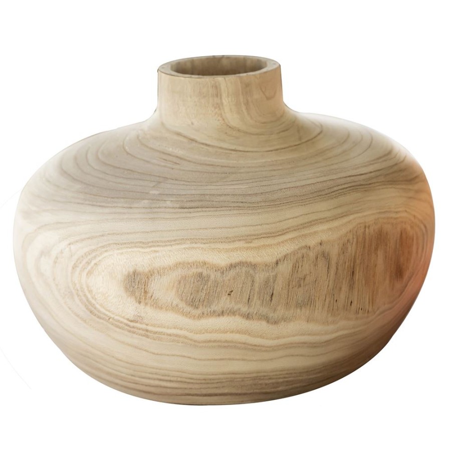 Becquet Vase Artisanal En Bois Decoratif | Vase, Cache-Pot