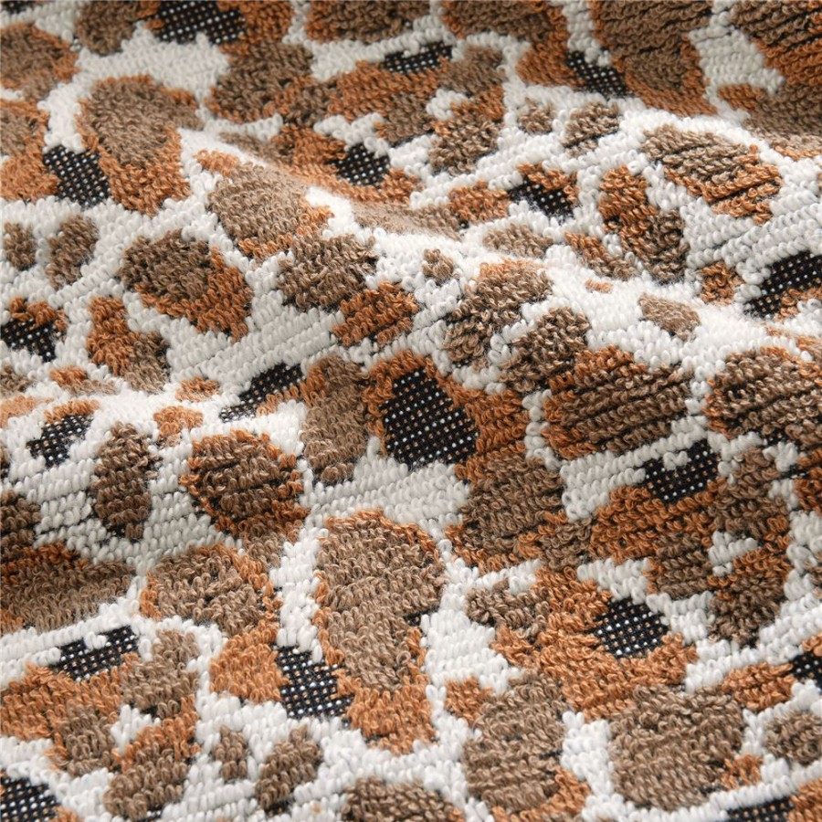 Becquet Linge De Toilette Relief Leopard - Becquet Creation - 520 G/M | Serviette De Bain Fantaisie