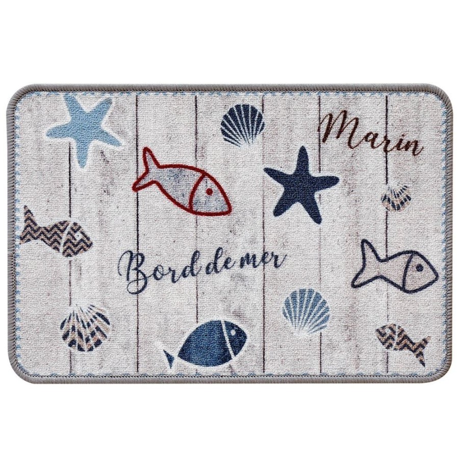 Becquet Tapis De Cuisine Bord De Mer | Tapis D'Entree, Tapis De Cuisine