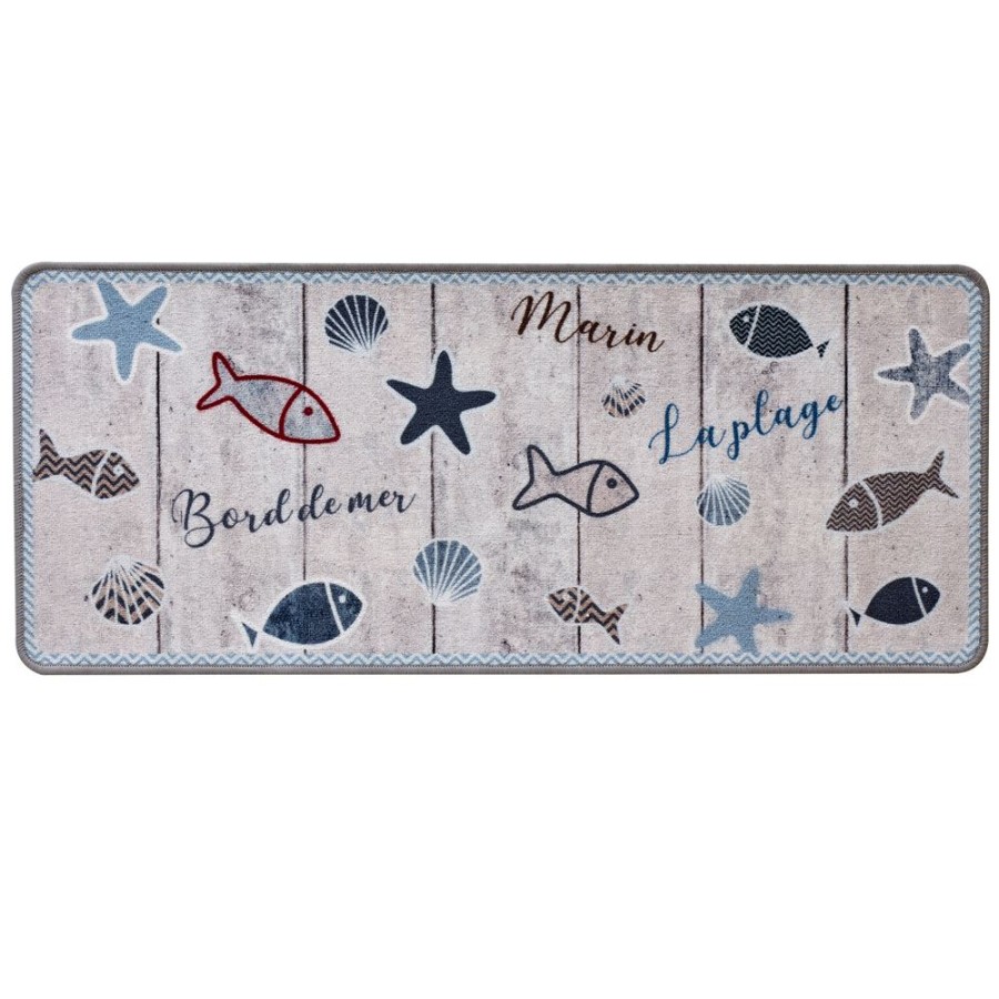 Becquet Tapis De Cuisine Bord De Mer | Tapis D'Entree, Tapis De Cuisine