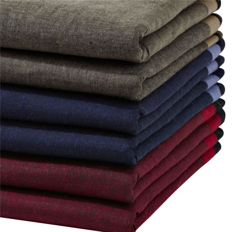 Becquet Mouchoirs Tissu Unis Finition Satin - Lot De 6 | Mouchoir En Tissu