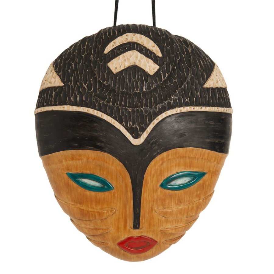 Becquet Masque Africain Effet Bois | Decoration Murale