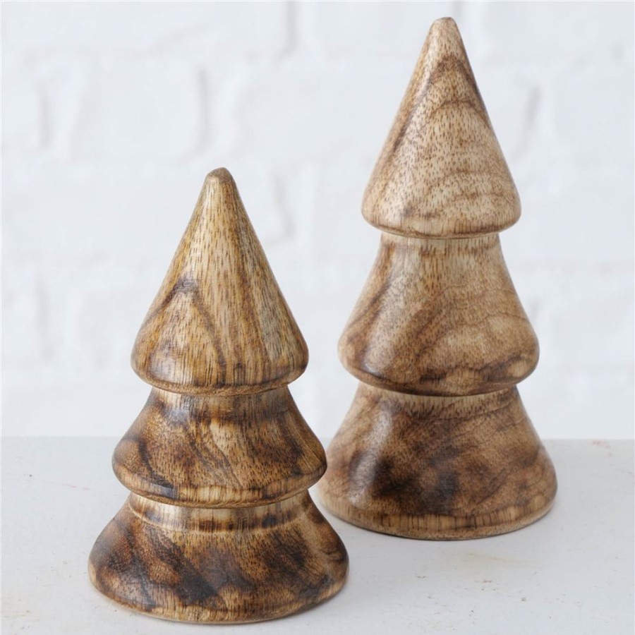 Becquet Sapin En Bois Lot De 2 | Objet De Decoration