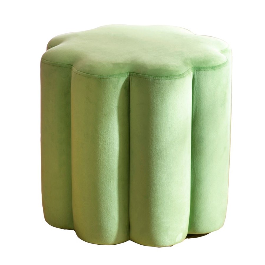 Becquet Pouf Velours Fleur | Tete De Lit, Paravent