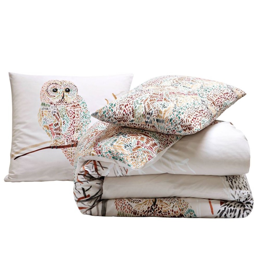 Becquet Linge De Lit Chouette Des Neiges - Becquet Creation | Housse De Couette