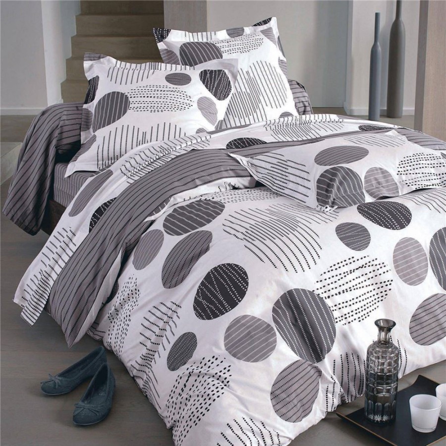 Becquet Linge De Lit Pois Et Rayures - Becquet Creation | Linge De Lit Ado, Housse De Couette