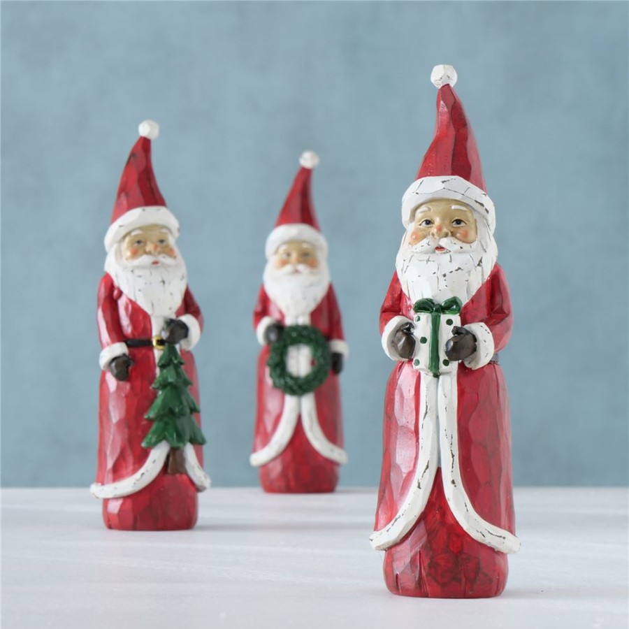 Becquet Figurines Pere Noel Lot De 3 | Statuette, Figurine