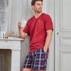 Becquet Pyjama Short Pour Homme A Carreaux Ecossais - Dodo Homewear | Pyjama, Liquette, Nuisette