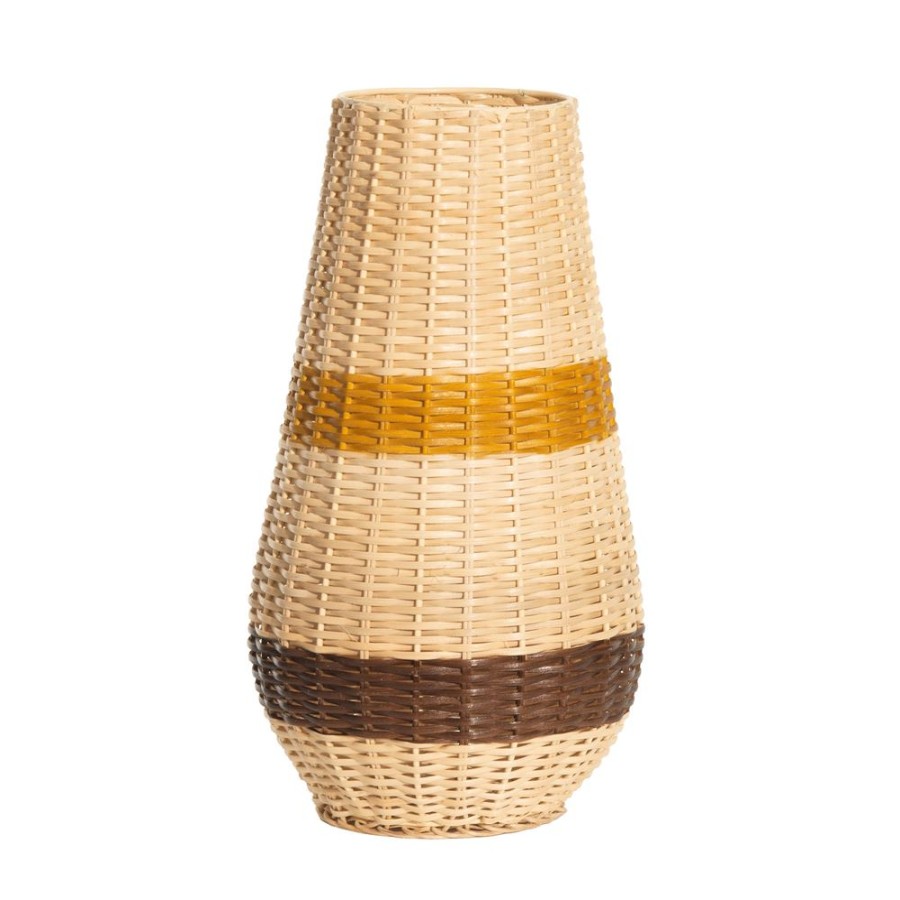 Becquet Grand Vase Deco En Bambou Tresse | Vase, Cache-Pot