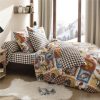 Becquet Linge De Lit En Flanelle Patchwork Motif Animaux De La Foret - Becquet Creation | Linge De Lit Ado, Housse De Couette