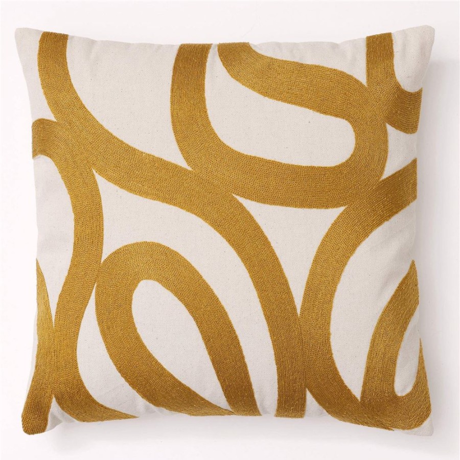 Becquet Coussin Motif Ruban Brode | Coussin, Housse De Coussin