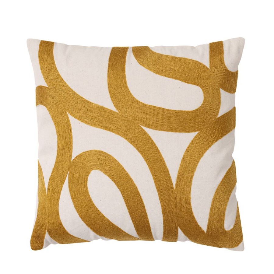 Becquet Coussin Motif Ruban Brode | Coussin, Housse De Coussin